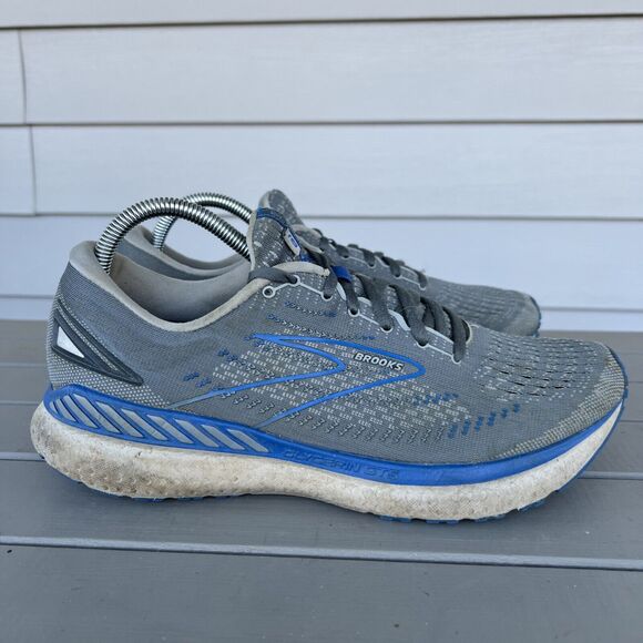Brooks Glycerin GTS 19 Men's Size 10 2E Wide Gray Running Shoes 1103572E095 - Picture 3 of 8